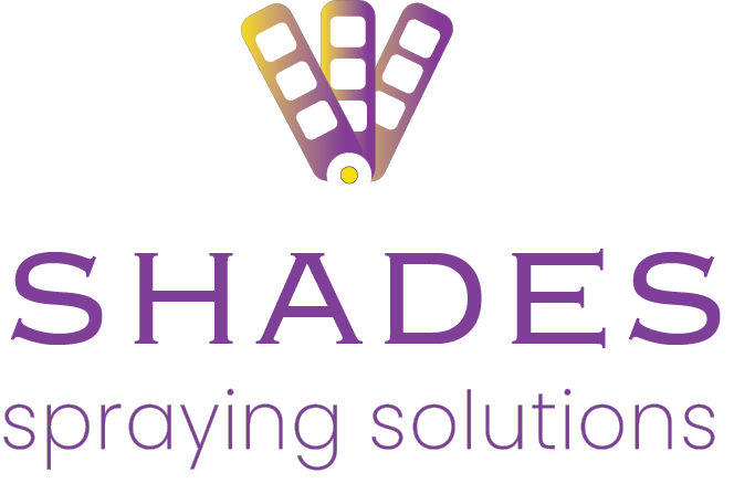 Shades stacked logo on dark background
